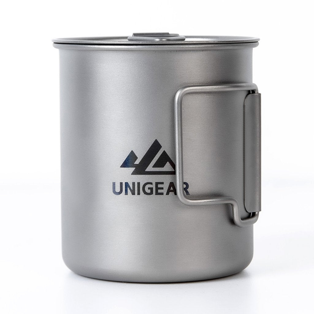 Titanium Camping Cup with Lid — 450ml