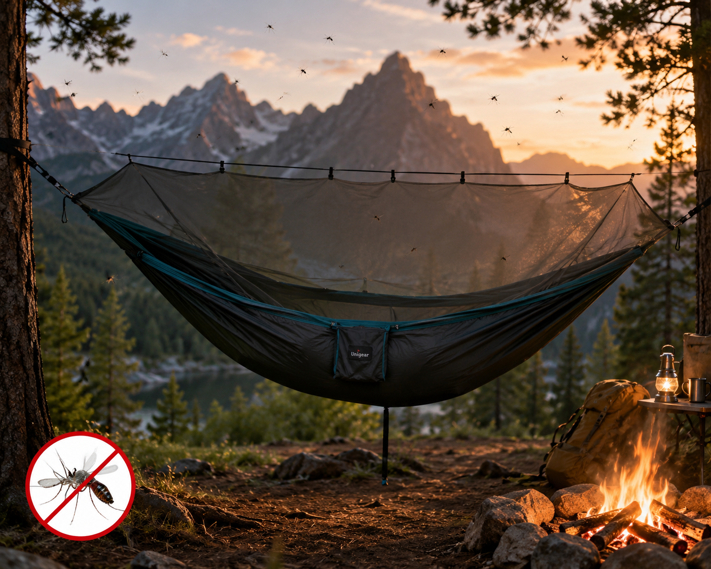 Unigear Hammock Bug Net with 360° Protection